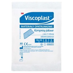 Kompresy gaz.jał.17 nit. 8 warstw 10x10 cm 3 szt.