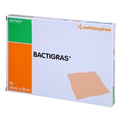 Opatr.paraf.BACTIGRAS z chlorhexyd. 10x10cmx 1 sztuka/10sztuk *