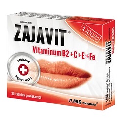 ZAJAVIT (Vitaminum  B2+C+E+Fe) zajady 30 tabl. *