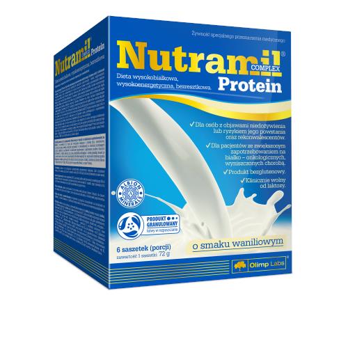 Olimp Nutramil Complex Protein o smaku waniliowym 6 saszetek
