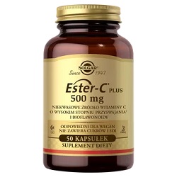 SOLGAR Ester C-Plus witamina C 500 mg 50 kapsułek*-data waznosci 30.06.2025