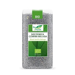 Soczewica czarna beluga BIO 500g BIO PLANET *