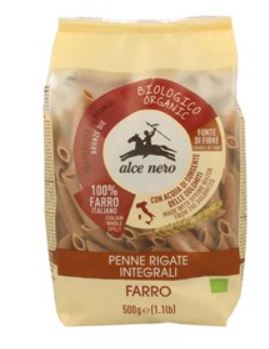 Makaron orkiszowy razowy penne BIO 500g ALCE NERO