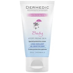Dermedic Linum Baby krem ochronny specjalny do twarzy od 1 dnia życia SPF 15 50 g *