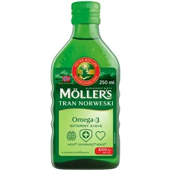Mollers Tran Norweski o aromacie jabłkowy 250ml *