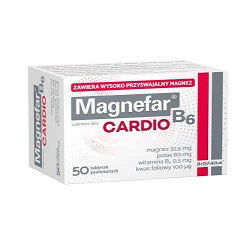 Magnefar B6 Cardio tabl.powl. 50 tabl.*