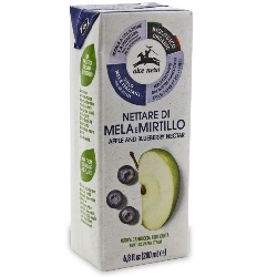 NEKTAR JABŁKOWO - BORÓWKOWY BIO 200 ml - Alce Nero *