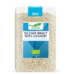 SEZAM BIAŁY NIEŁUSKANY BIO 500 g - BIO PLANET *