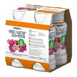 Resource 2.0+Fibre, płyn o smaku owoców leśnych, 4 x 200 ml*
