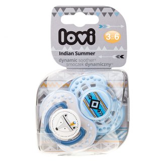 Lovi dynamiczny smoczek uspokajający Indian Summer, od 3-6 miesiąca, 2 sztuki 22/856 boy