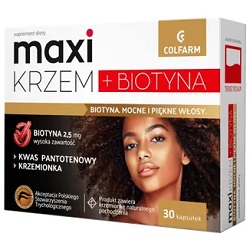 Maxi Krzem + Biotyna kaps.twarde 30kaps. *
