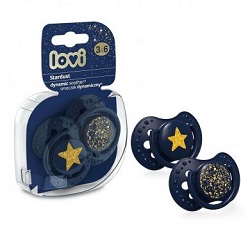 LOVI Smoczek 3-6m Stardust 22/893_blue