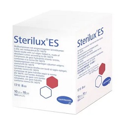Kompresy gaz.niej.17 nit. 8 warstw STERILUX ES 5cm x 5cm