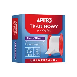 Jedwabny Przylepiec 5m x 25mm APTEO plast.