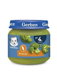 GERBER Obiadek brokuły dla niemowląt po 4 miesiącu 80 g