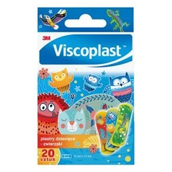 VISCOPLAST Plastry Dziecięce Zwierzaki 20 sztuk