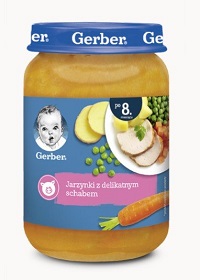 GERBER Jarzynki z delikatnym schabem 190g
