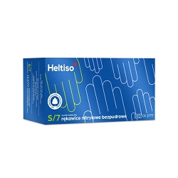 Heltiso Rękawice ochronne bezpudrowe nitrylowe niebieskie S 100 szt. *