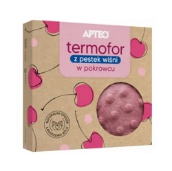 Termofor z pestek wiśni w pokrowcu Pink