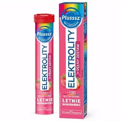 Plusssz Elektrolity + 100% Multiwitamina poziomka & truskawka *