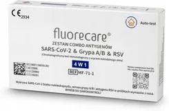 Test COVID-19, Grypa AB, RSV FLUORECARE Combo 4w1, 1 szt. *