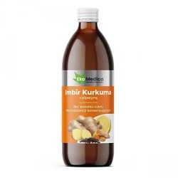 Imbir Kurkuma Z Piperyną płyn 500 ml EKAMEDICA
