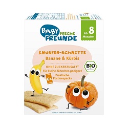 Wafelki z bananem i dynia dla dzieci od 8 miesiąca życia bez dod. cukru *