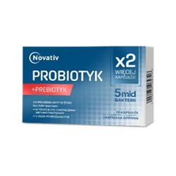 Novativ Probiotyk + Prebiotyk 5 mld bakterii, 20 kaps. *