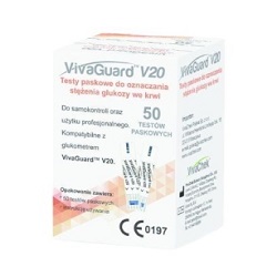 Vivaguard V20 Paski do oznaczania glukozy *