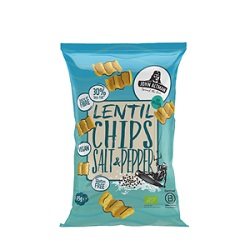 Chipsy z soczewicy z solą i czarnym pieprzem bezglutenowe 75g John Altman*