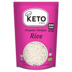 Makaron (konjac) w kształcie ryżu bezglutenowy 270g KETO CHEF*