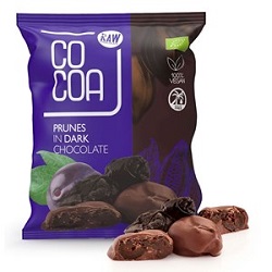 Śliwki kalifornijskie w czekoladzei ciemnej Bio 70g COCOA*