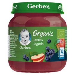 GERBER Deser Jabłko Jagoda 125 g *