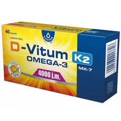D-Vitum 4000 j.m. K2 MK7 Omega-3 40 kaps. *
