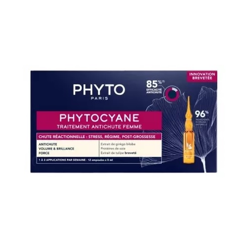 PHYTO Phytocyane Kuracja przeciw okresowemu wypadaniu włosów 12 amp. po 5 ml *