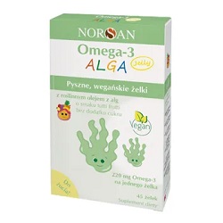 Norsan Omega-3 Alga Jelly żelki 45 szt. *