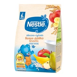 Nestle Kaszka mleczno ryżowa jab ban gruszka 230 g-do 2 dowolnych mus bobofrut 150g Gratis !!