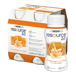 Resource 2.0, preparat odżywczy, smak morelowy, 4 x 200 ml*