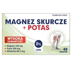 Magnez Skurcze + Potas 40 tab.Laboratoria PolfaŁódź.-data ważnosci 31.05.2026